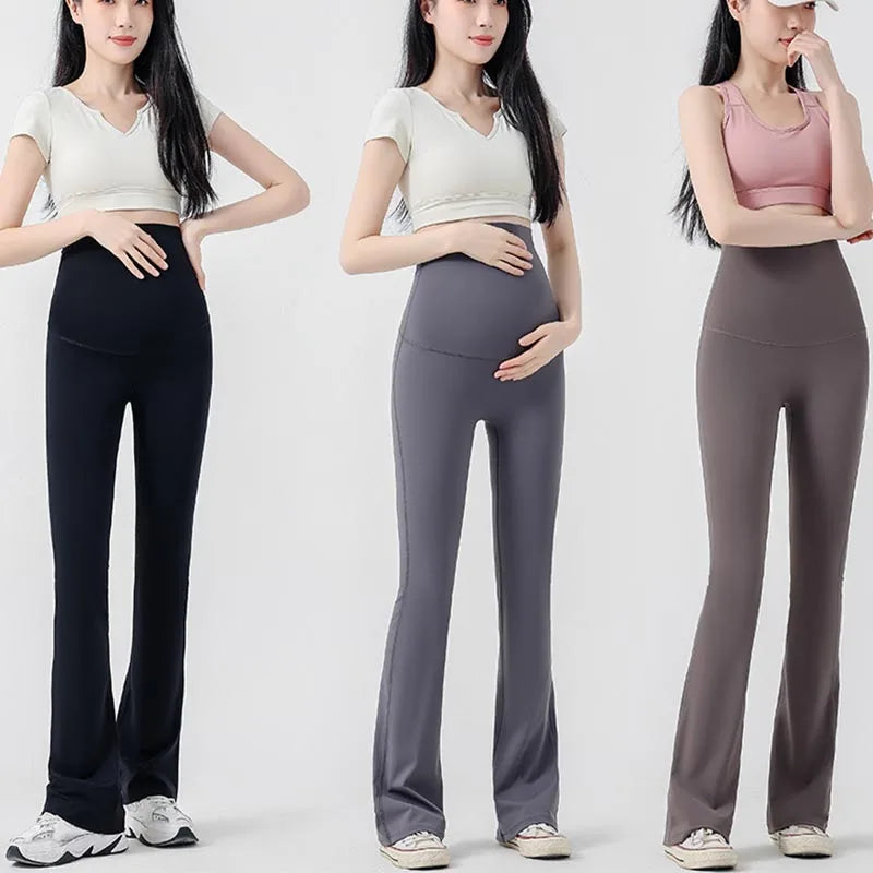 Maternity Leggings Flared High-waisted