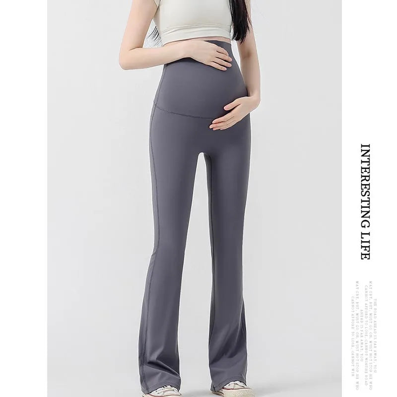 Maternity Leggings Flared High-waisted