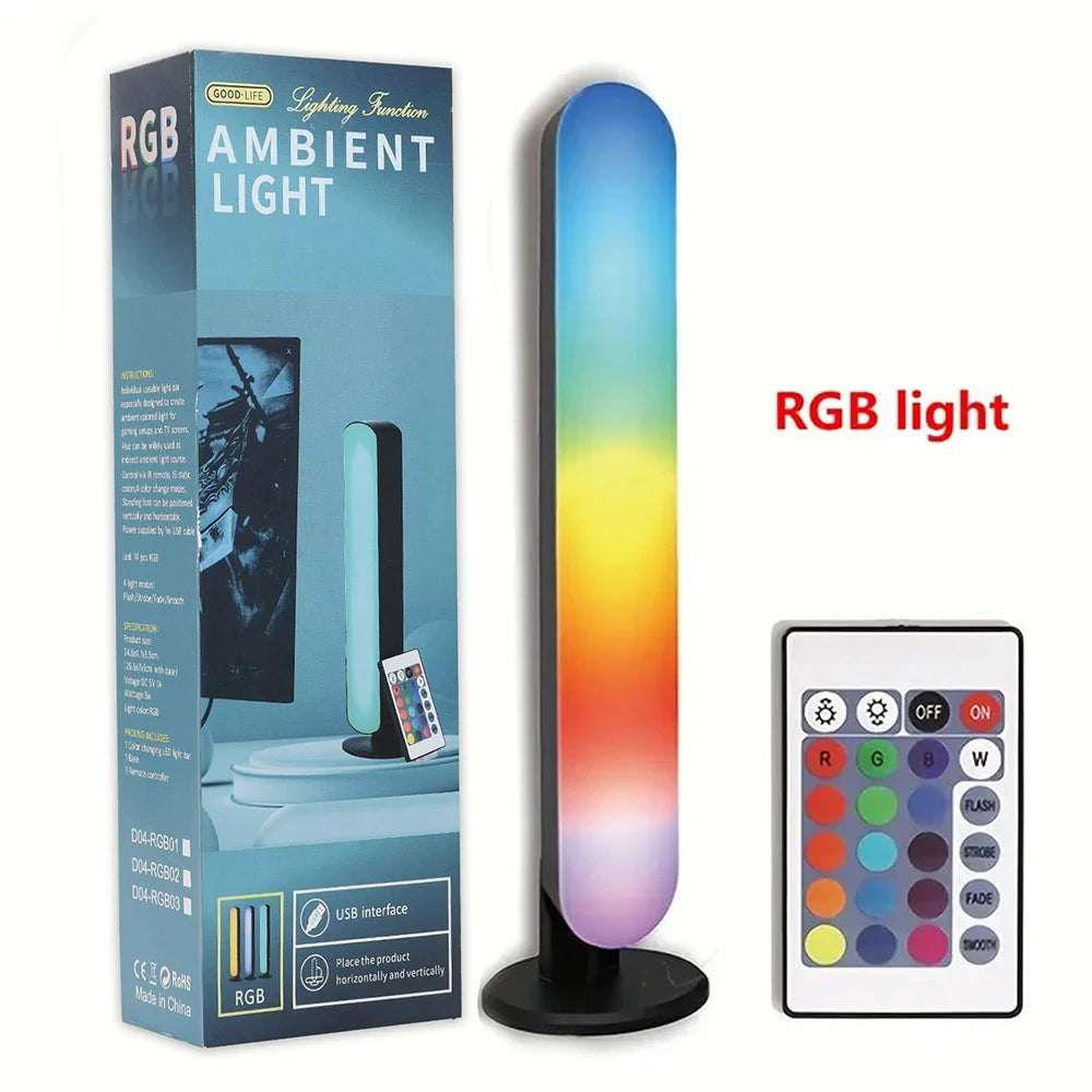 RGB Standup Light Bars w/ Music Rhythm Lights/ Upgraded USB Rechargeable Model