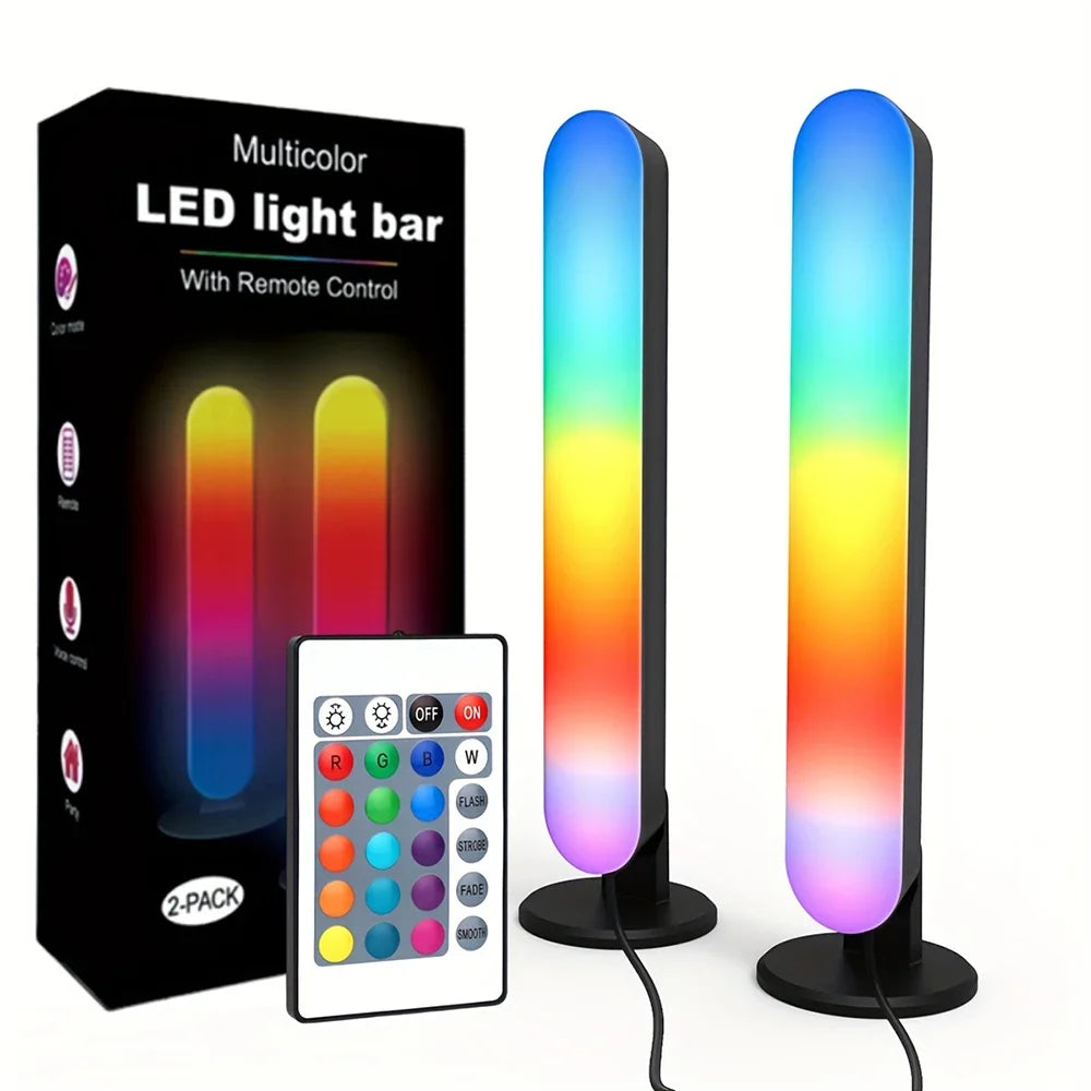 RGB Standup Light Bars w/ Music Rhythm Lights/ Upgraded USB Rechargeable Model