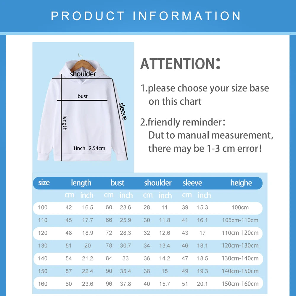 Fashionable and Trendy Hoodies for Boys and Girls, Warm for Autumn and Winter, Children's Tops, Comfortable and Versatile