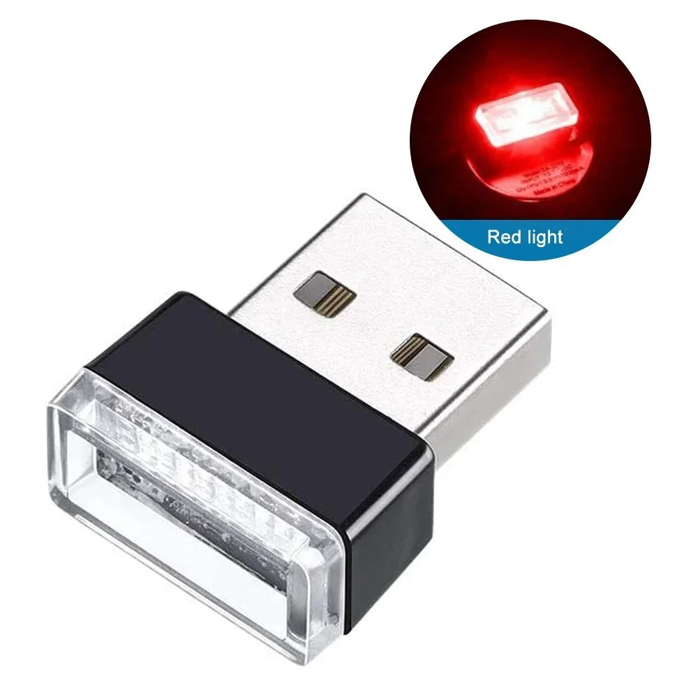 Mini USB LED Car Light - Auto Atmosphere Light, Plug and Play