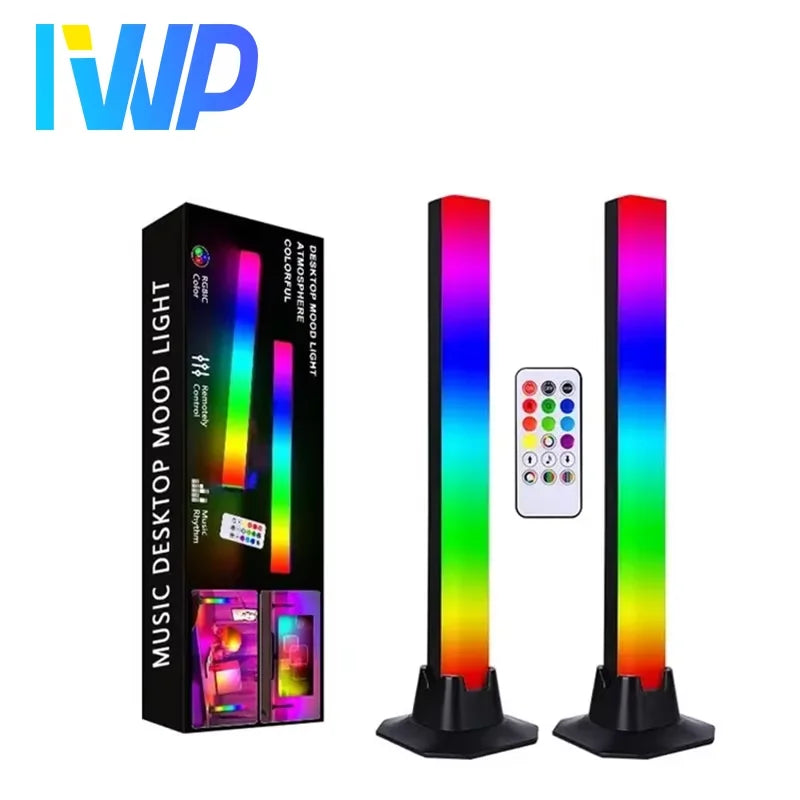 USB LED Light Bar RGB Color Changing TV Backlight w/ Remote Symphony Atmosphere Light Strips/Music/Rhythm/Ambient