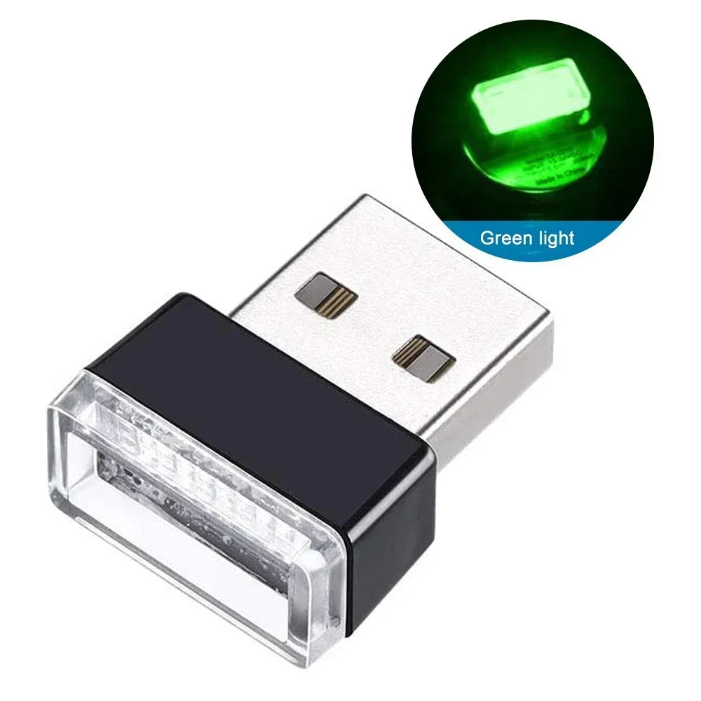 Mini USB LED Car Light - Auto Atmosphere Light, Plug and Play