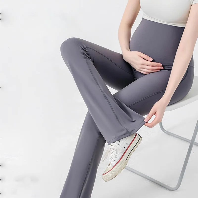 Maternity Leggings Flared High-waisted