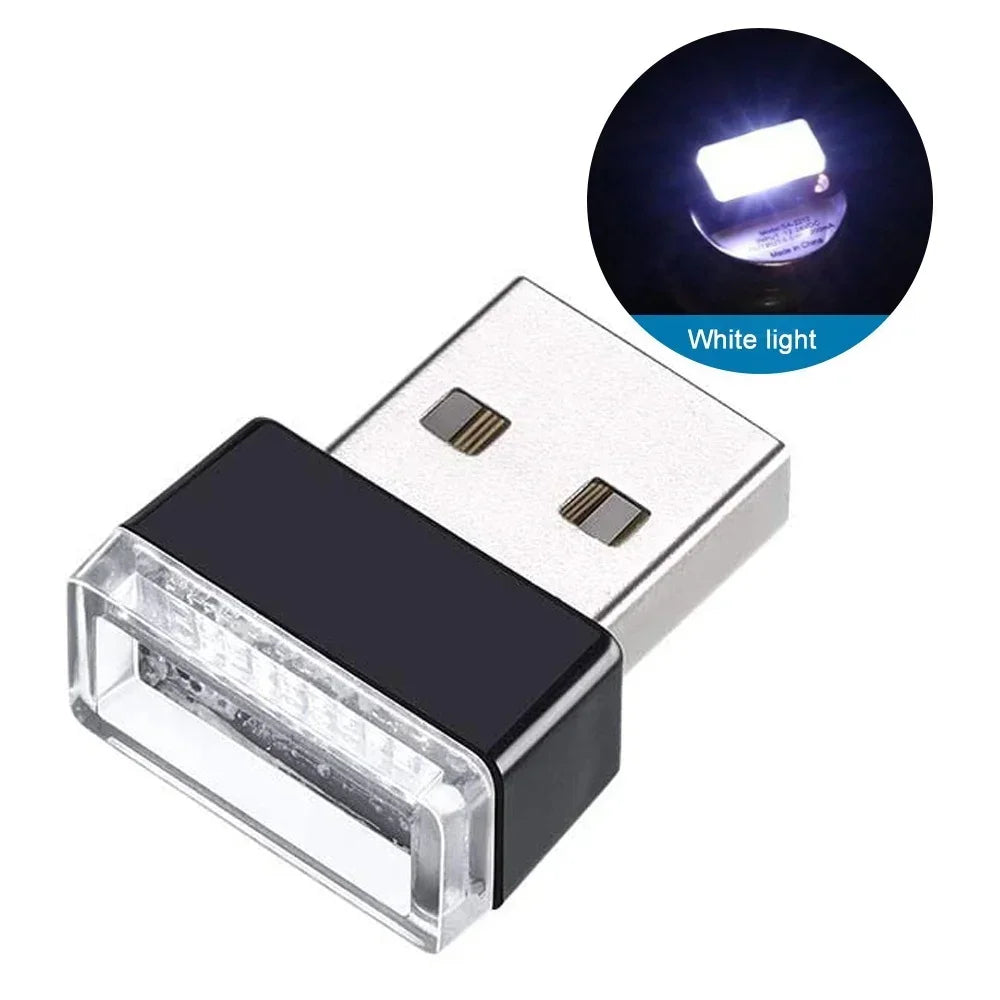 Mini USB LED Car Light - Auto Atmosphere Light, Plug and Play