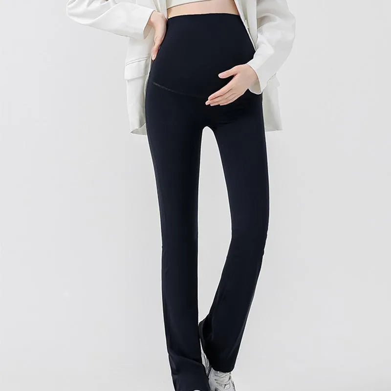 Maternity Leggings Flared High-waisted