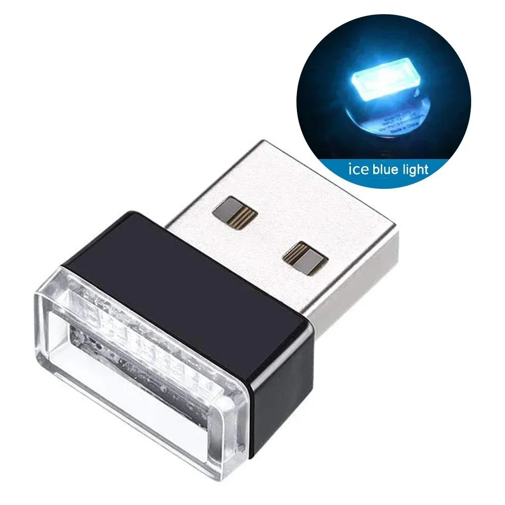Mini USB LED Car Light - Auto Atmosphere Light, Plug and Play