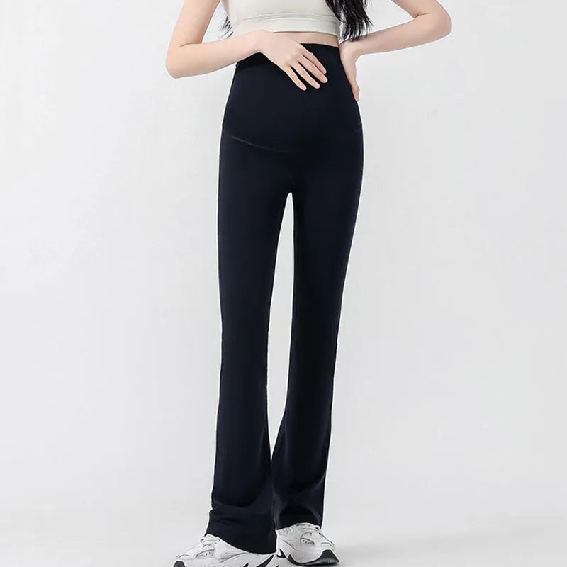 Maternity Leggings Flared High-waisted