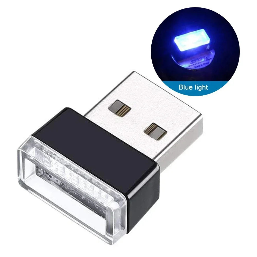 Mini USB LED Car Light - Auto Atmosphere Light, Plug and Play